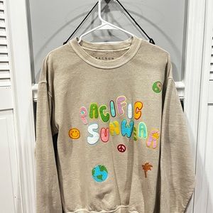 PacSun Pacific Sunwear Bounce Crew Neck Sweatshirt - Size Small